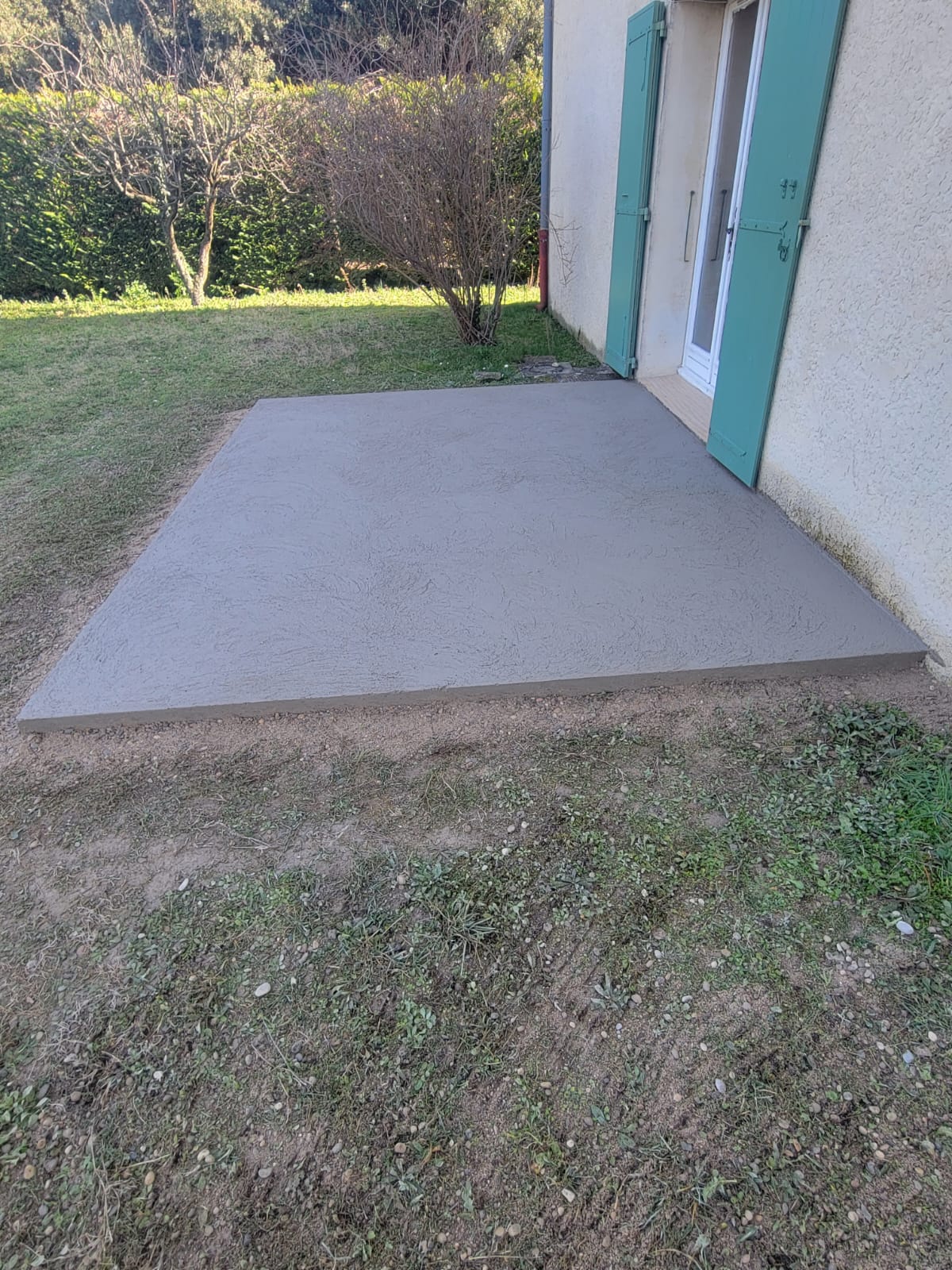 Béton lissé – réalisation artisanale